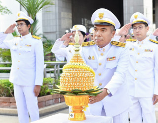 คณะผู้บริหารกรมทรัพย์สินทางปัญญาเข้าร่วมพิธีวางพานพุ่มดอกไม้ถวายสักการะพระอนุสาวรีย์พระเจ้าบรมวงศ์เธอ