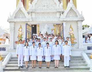 คณะผู้บริหารกรมทรัพย์สินทางปัญญาเข้าร่วมพิธีถวายผ้าพระกฐินพระราชทาน