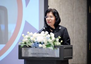 อธิบดีกรมทรัพย์สินทางปัญญากล่าวแสดงวิสัยทัศน์ในงานเฉลิมฉลองครบรอบ 30 ปี แห่งการก่อตั้งแผนกทรัพย์สินทางปัญญาโครงการส่งเสริมการค้าต่างประเทศของญี่ปุ่น สำนักงานกรุงเทพ (Jetro Bangkok) วันที่ 26 มิถุนายน 2569ณ โรงแรมอินเตอร์คอนติเนนตัล กรุงเทพ