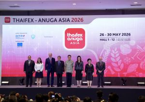 นายวิโรจน์ จงกลวานิชสุข รองอธิบดีกรมทรัพย์สินทางปัญญา ร่วมพิธีเปิดงานแสดงสินค้าอาหาร   (THAIFEX-ANUG ASIA 2026) โดยมีนายกรัฐมนตรี (นายอนุทิน ชาญวีรกูล) เป็นประธาน วันที่ 27 พฤษภาคม 2569 ณ ศูนย์แสดงสินค้าและการประชุมอิมแพ็ค เมืองทองธานี