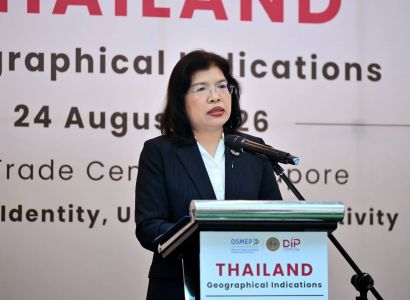 กรมทรัพย์สินทางปัญญา ดัน 6 GI ไทย เปิดตลาดสิงคโปร์ บุกงาน APAC Food & Beverage Expo พร้อมเปิดเวทีจับคู่ธุรกิจ มุ่งเชื่อมการค้า–ท่องเที่ยว ต่อยอดสินค้าอัตลักษณ์ สร้างรายได้สู่ชุมชน